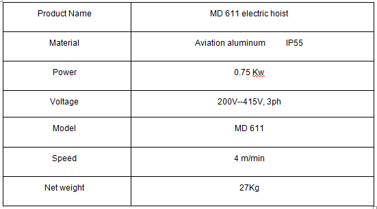 MD electric hoist