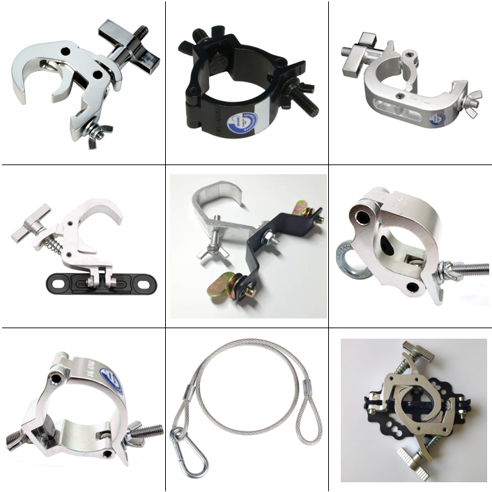 Stage truss clamps